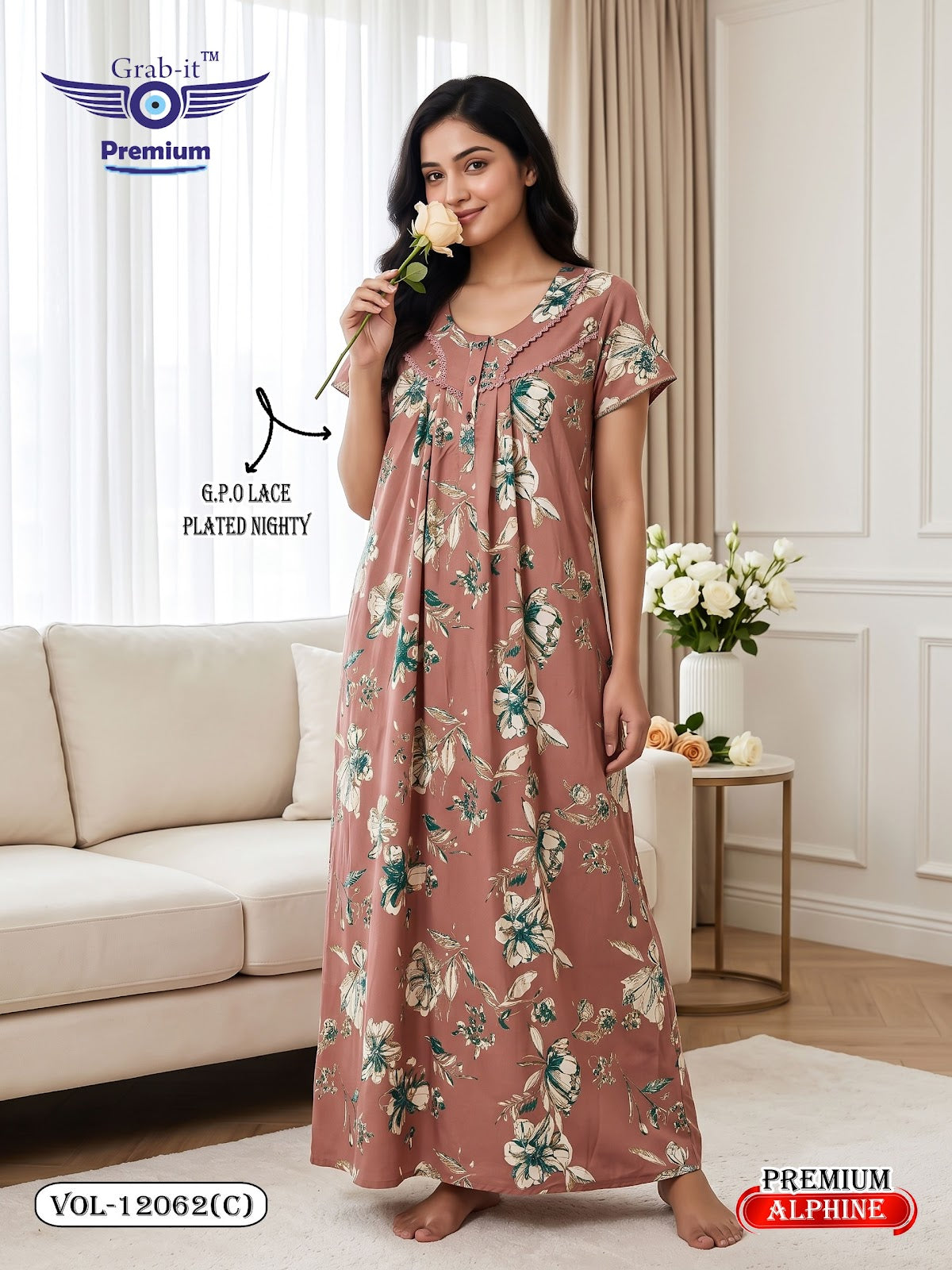 Vol 12060-12067 Alpine Grab It Gpo Night Gowns Manufacturer Gujarat