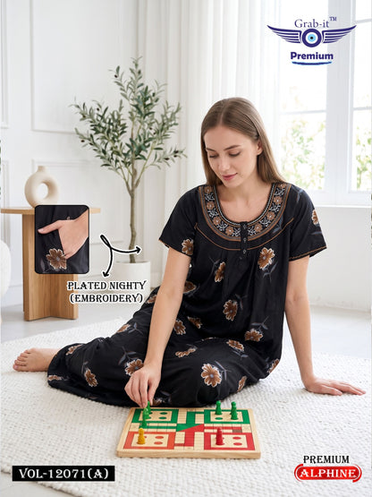 Vol 12068-12073 Grab It Alpine Night Gowns Manufacturer Ahmedabad