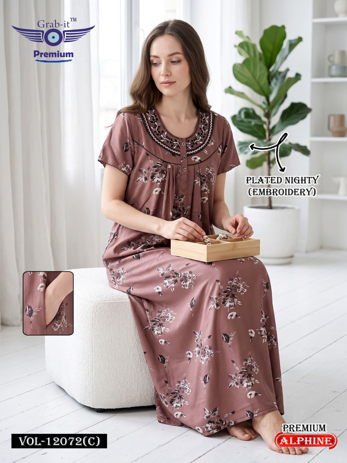 Vol 12068-12073 Grab It Alpine Night Gowns Manufacturer Ahmedabad