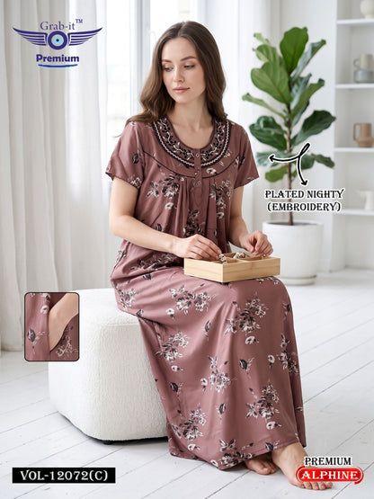 Vol 12068-12073 Grab It Alpine Night Gowns Manufacturer Ahmedabad