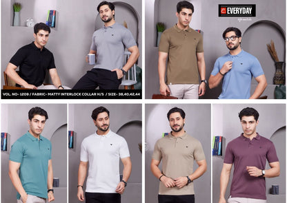 Vol 1209 Everyday Interlock Mens Tshirts Wholesale Rate