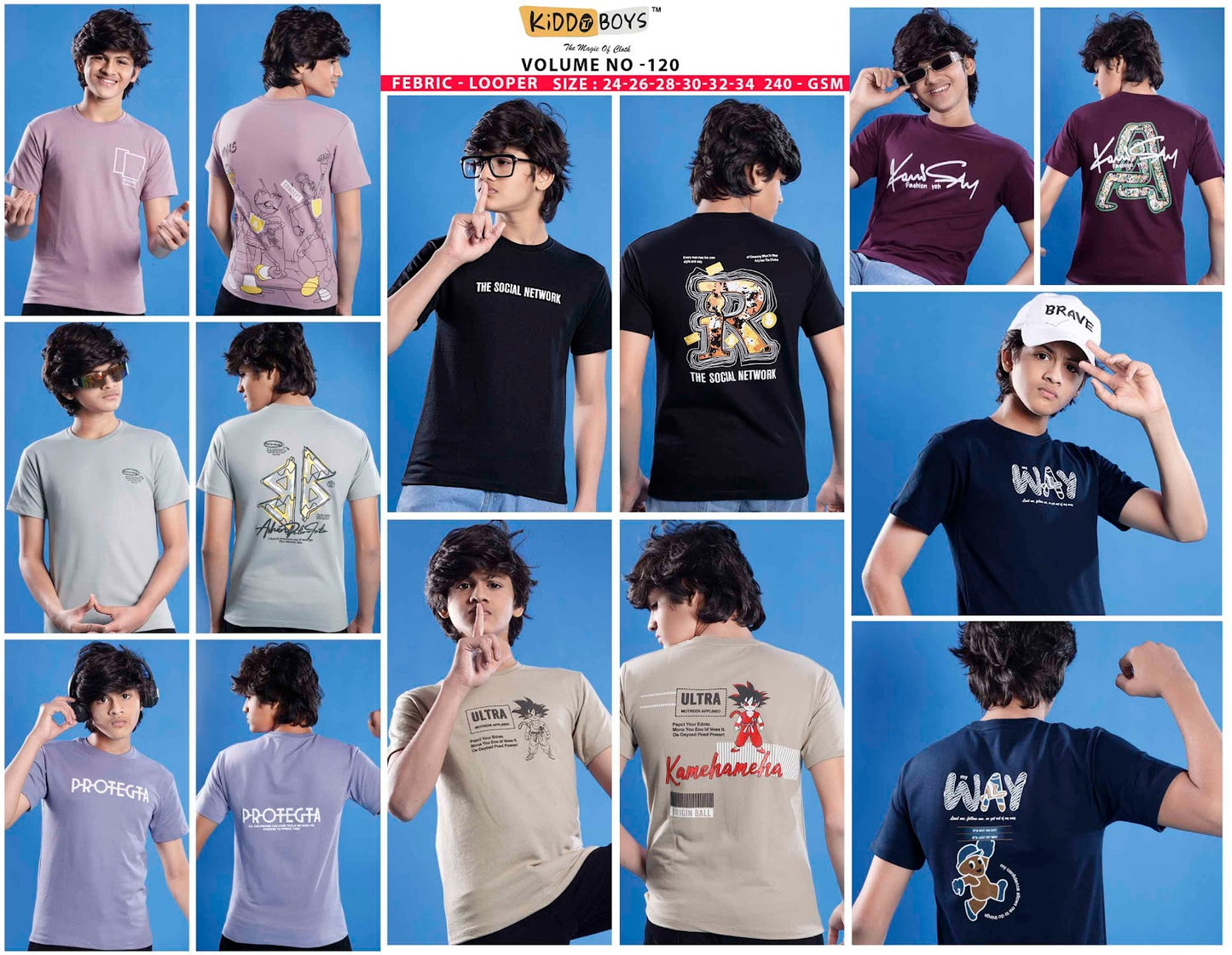 Vol 120 Kiddo Looper Boys Tshirt Exporter Gujarat