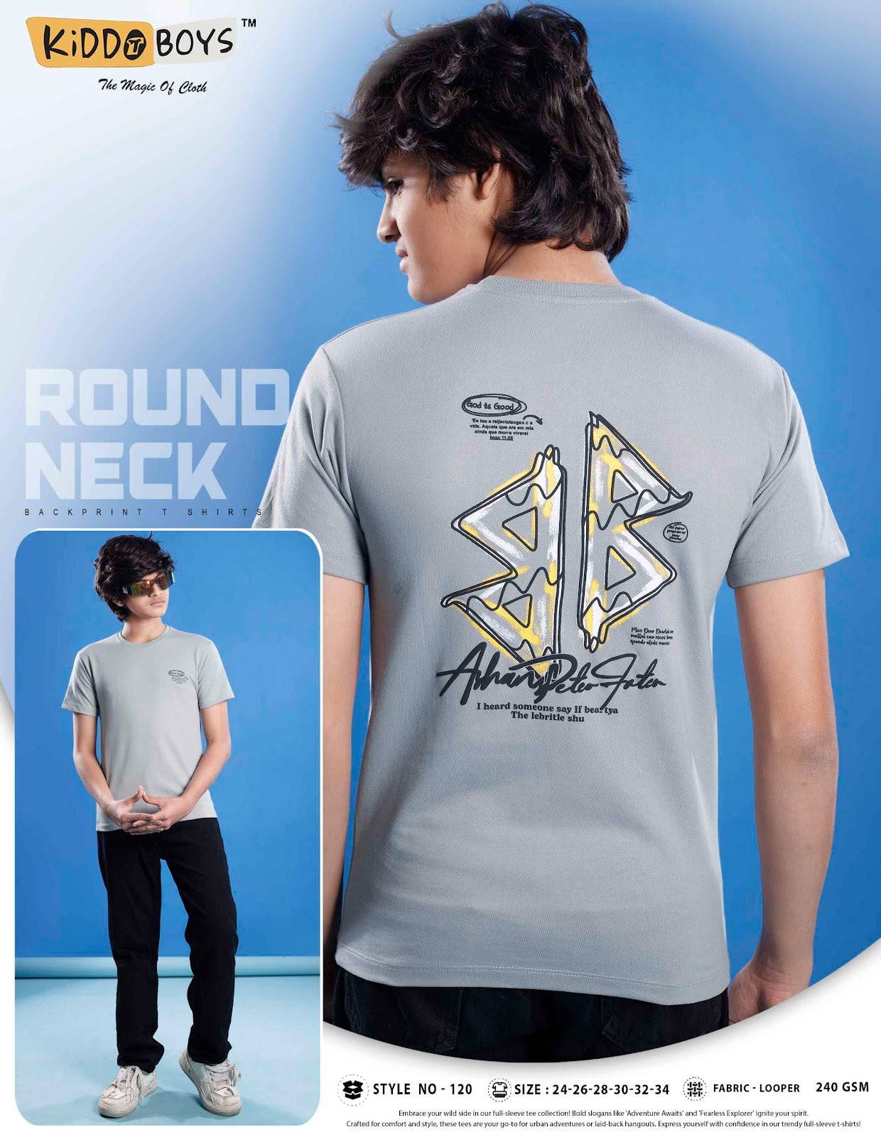 Vol 120 Kiddo Looper Boys Tshirt Exporter Gujarat