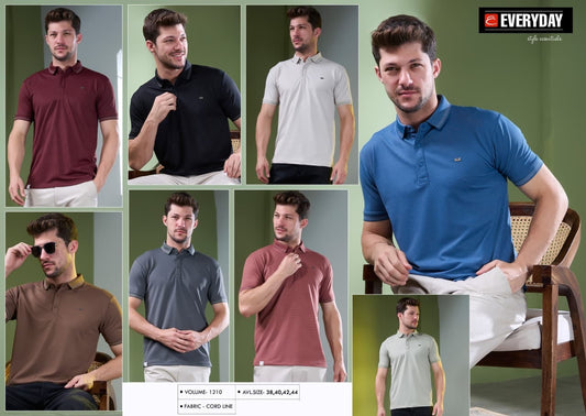 Vol 1210 Everyday Cord Knit Mens Tshirts Supplier Ahmedabad