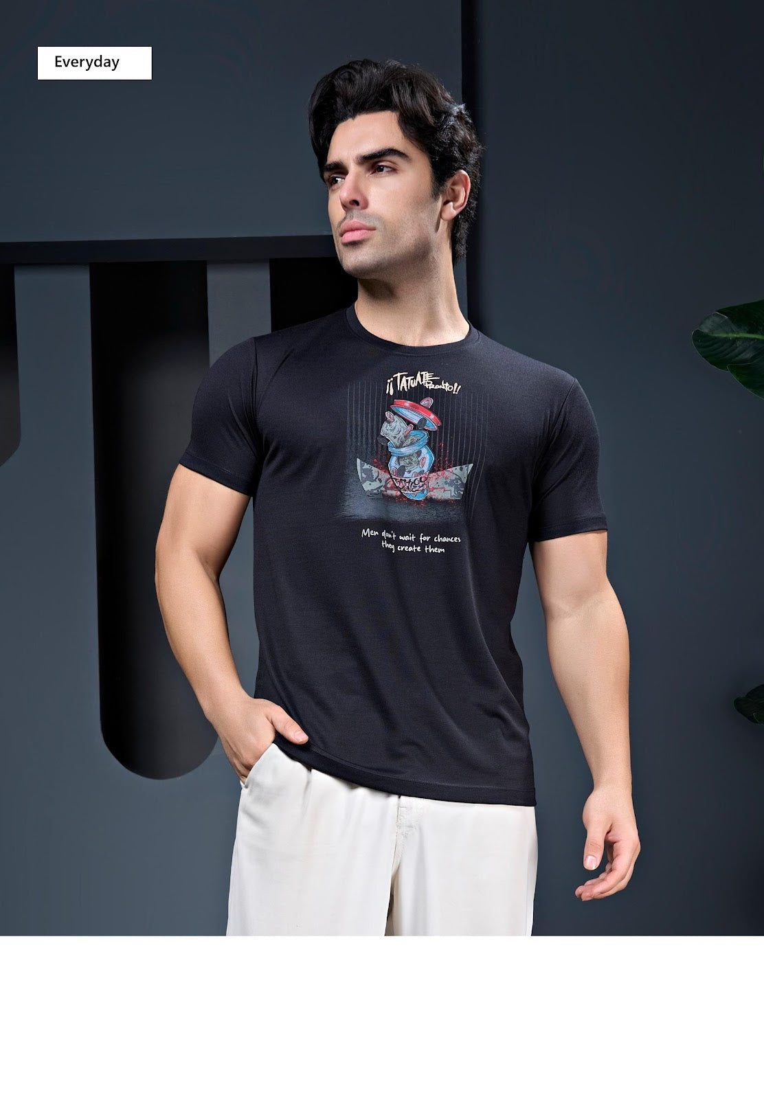 Vol 1229 Everyday Tencil Lycra Mens Tshirts Wholesaler