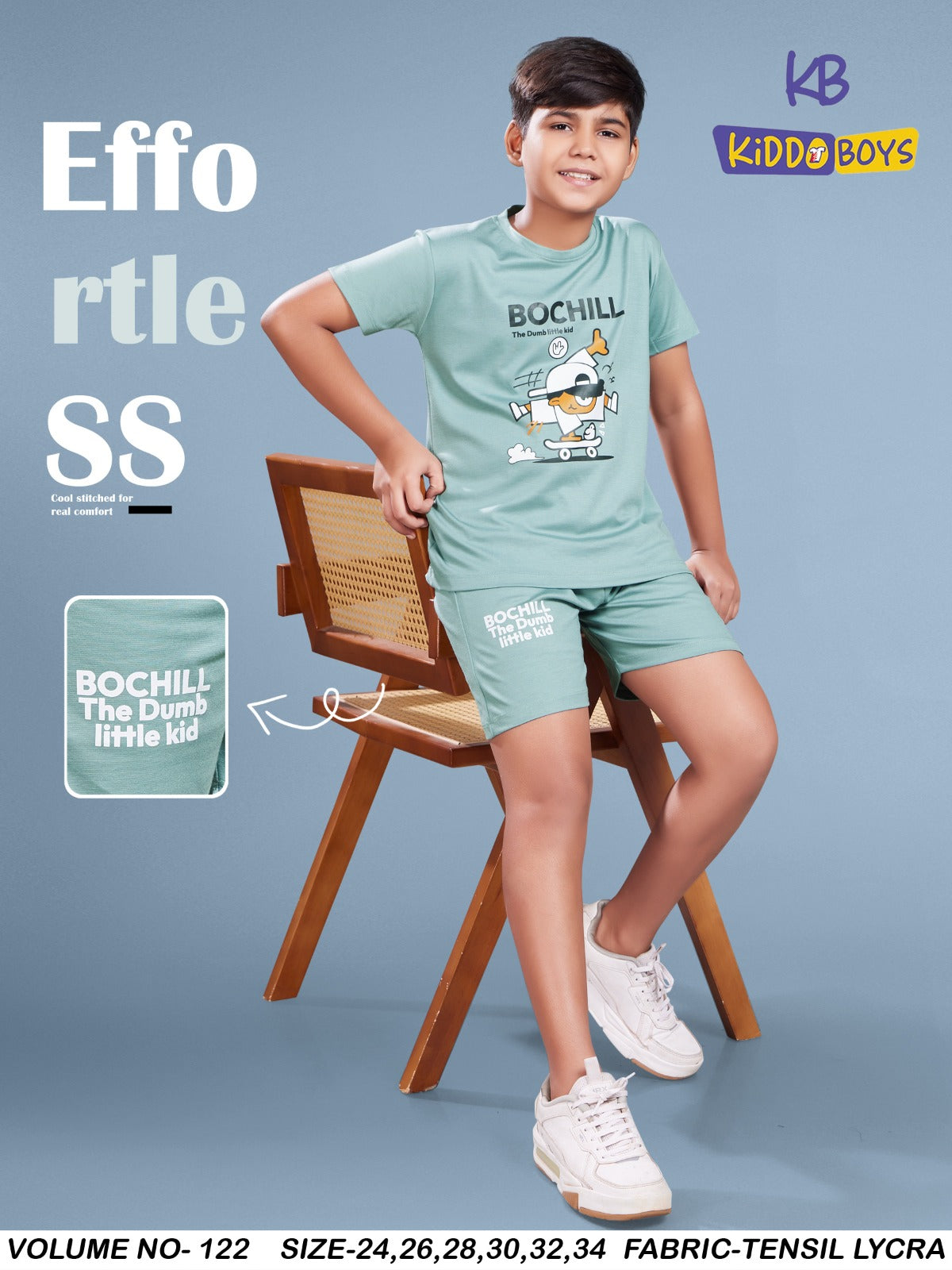 Vol 122 Kiddo Tencil Lycra Boys Shorts Set Supplier India