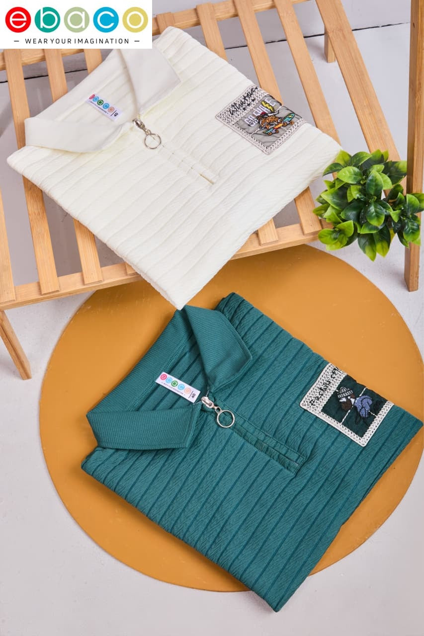 Vol 1233 Ebaco Jacquard Knit Mens Tshirts Supplier India