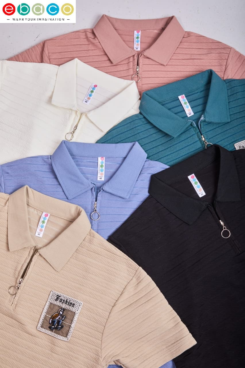 Vol 1233 Ebaco Jacquard Knit Mens Tshirts Supplier India