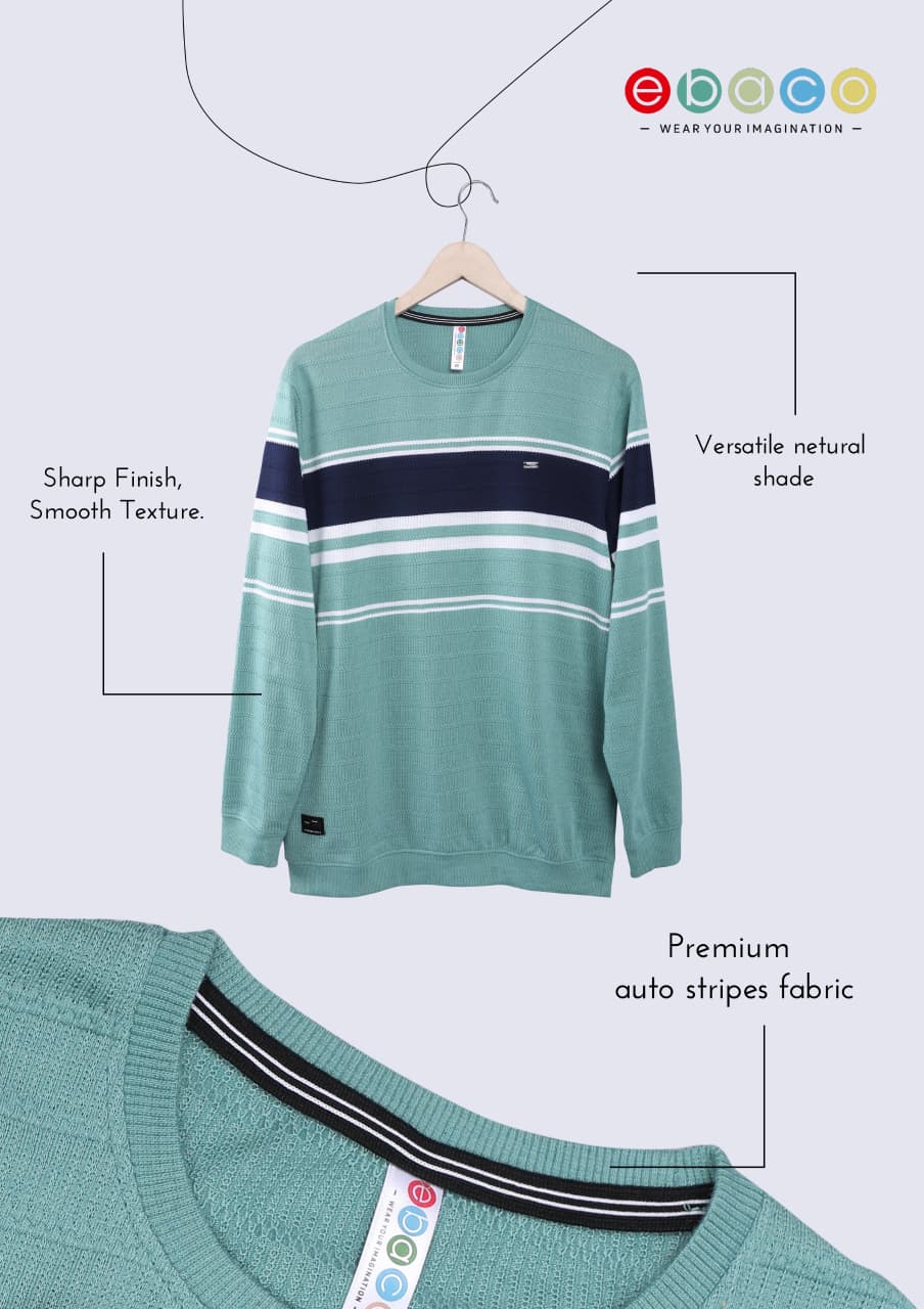 Vol 1237 Ebaco Auto Stripes Mens Tshirts Manufacturer India