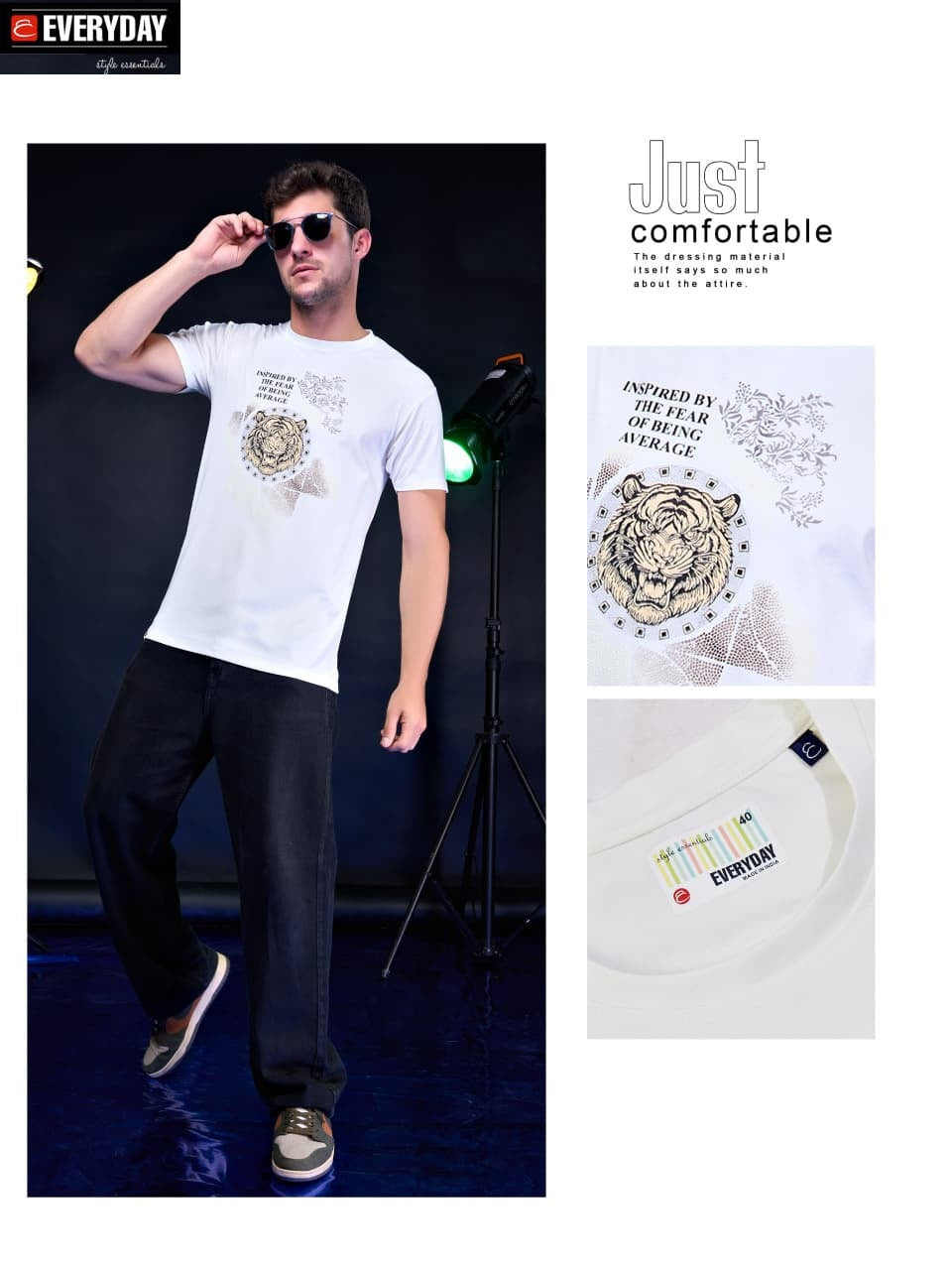 Vol 1238 Everyday Tencil Lycra Mens Tshirts Exporter India