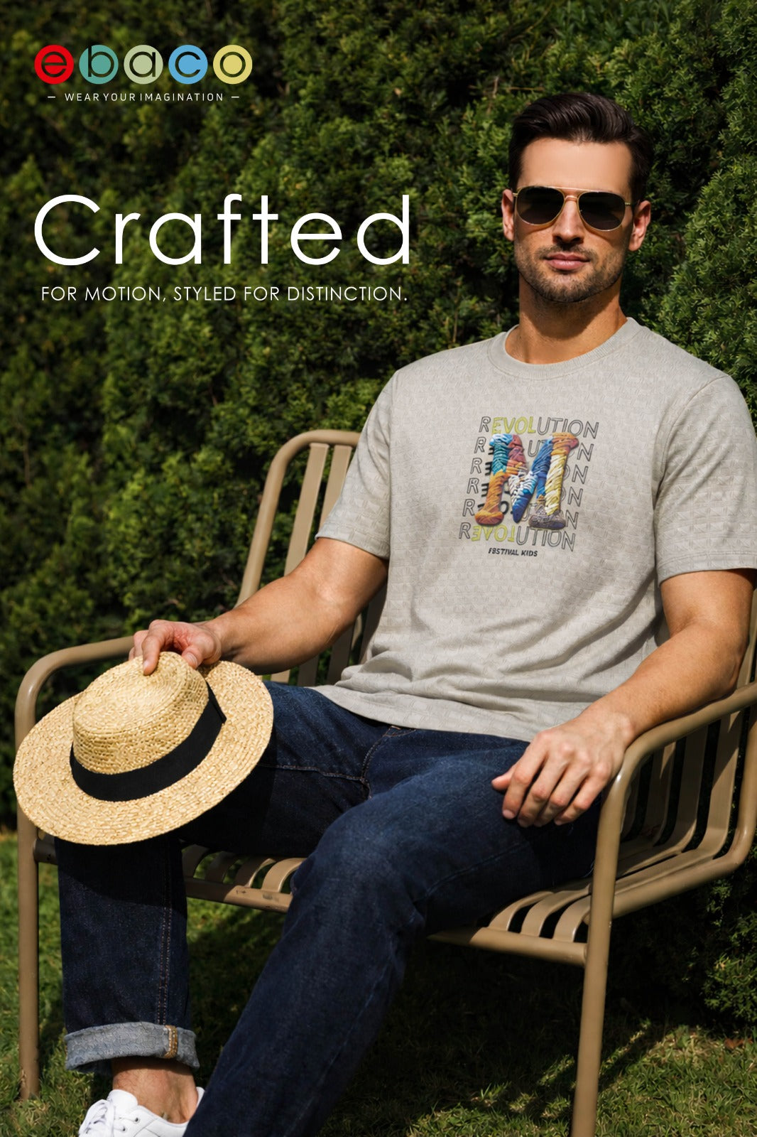 Vol 1240 Ebaco Jacquard Knit Mens Tshirts Manufacturer