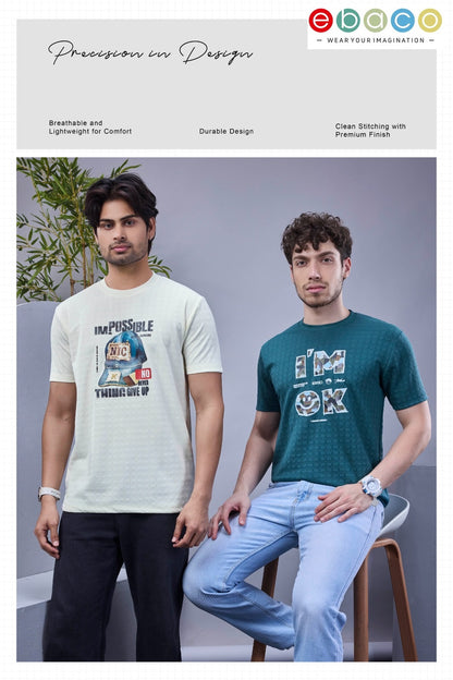 Vol 1240 Ebaco Jacquard Knit Mens Tshirts Manufacturer