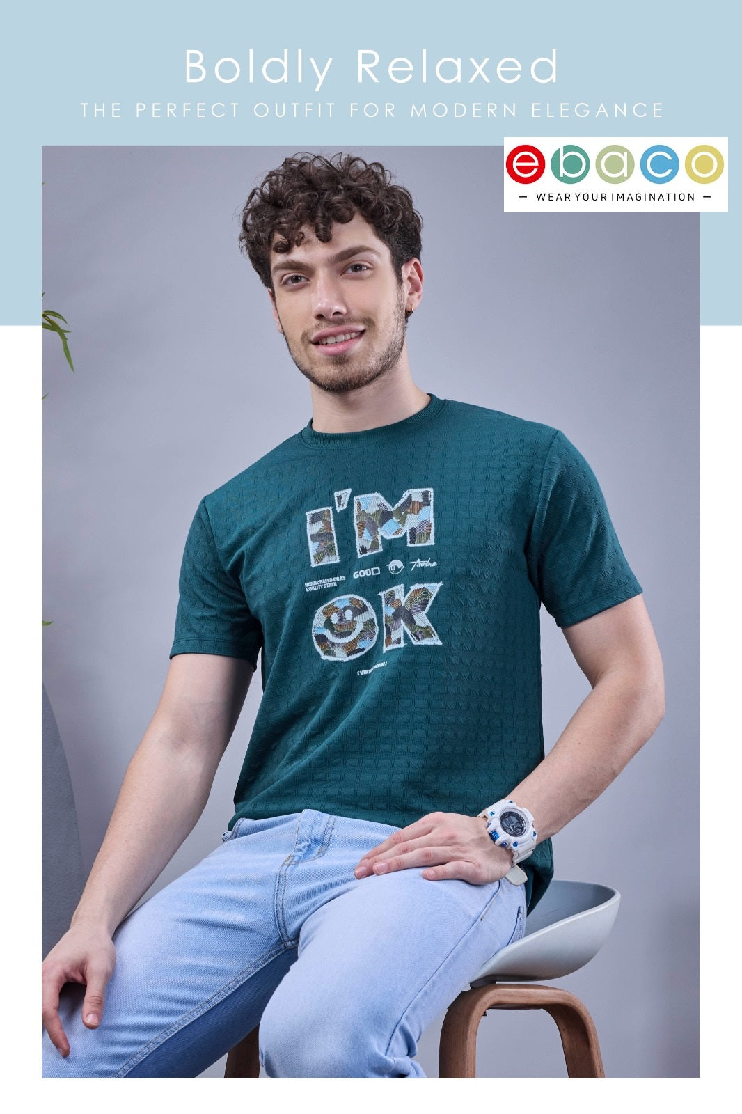 Vol 1240 Ebaco Jacquard Knit Mens Tshirts Manufacturer