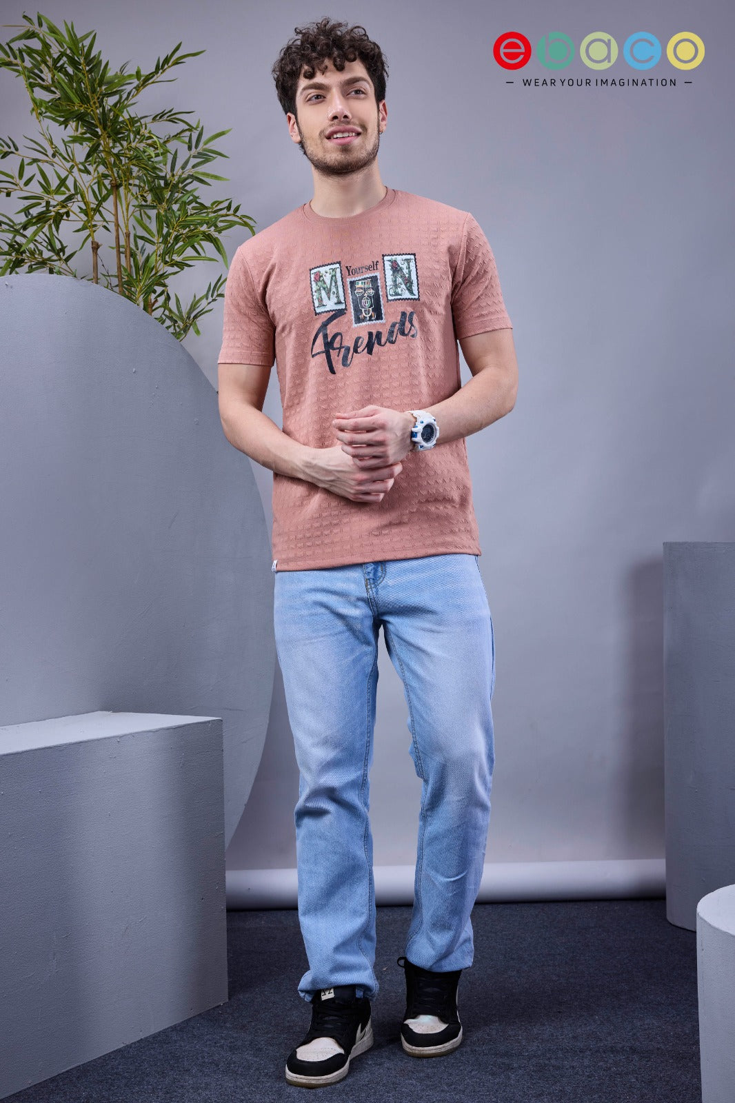 Vol 1240 Ebaco Jacquard Knit Mens Tshirts Manufacturer