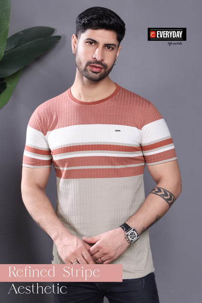 Vol 1252 Everyday Auto Stripes Mens Tshirts Wholesaler