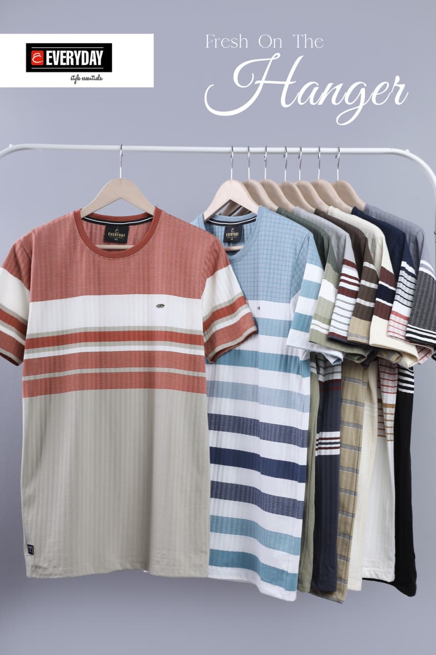 Vol 1252 Everyday Auto Stripes Mens Tshirts Wholesaler