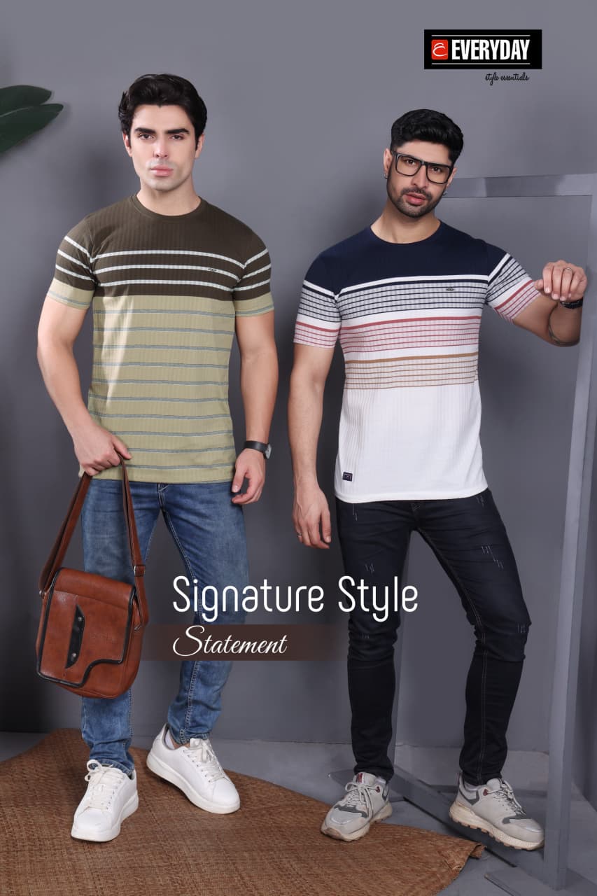 Vol 1252 Everyday Auto Stripes Mens Tshirts Wholesaler