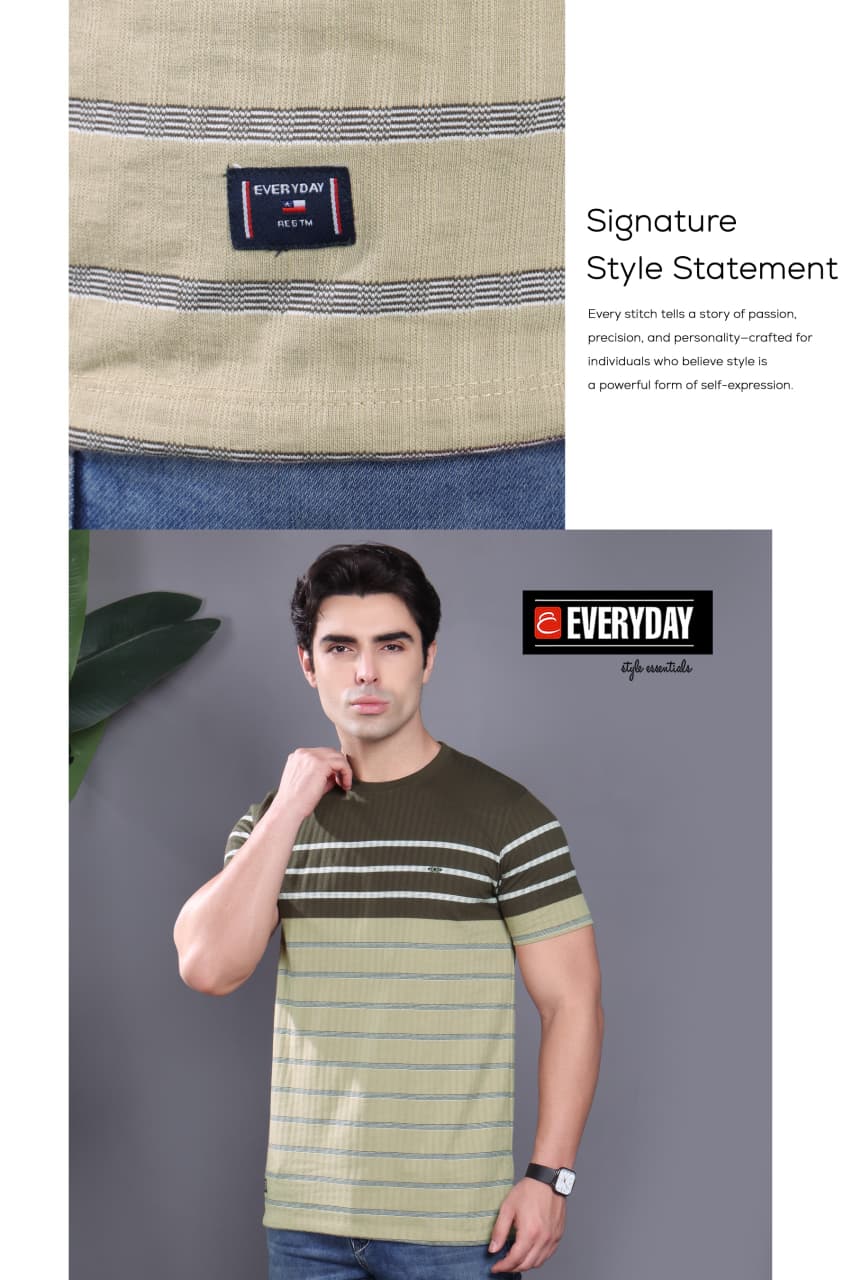 Vol 1252 Everyday Auto Stripes Mens Tshirts Wholesaler
