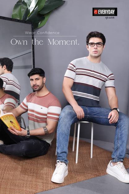 Vol 1252 Everyday Auto Stripes Mens Tshirts Wholesaler