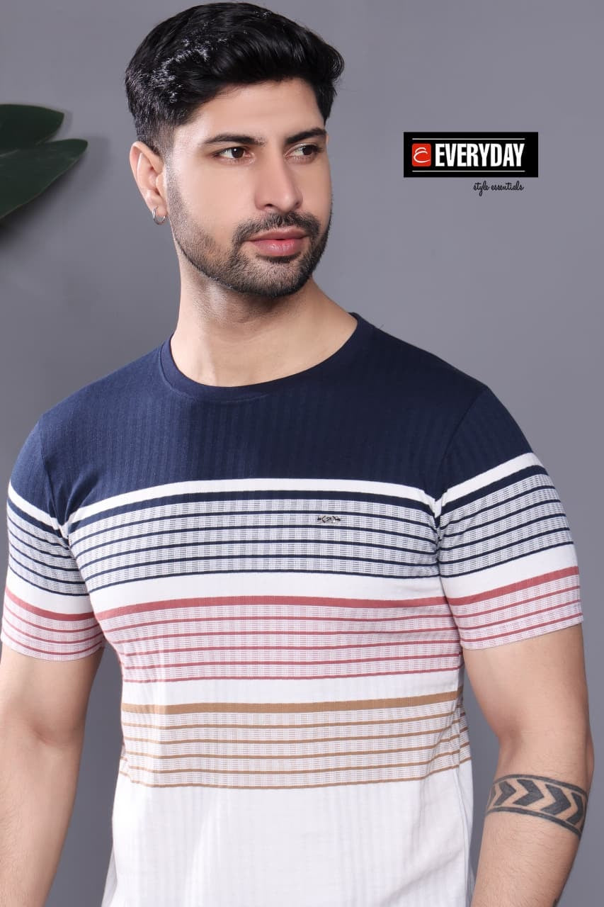 Vol 1252 Everyday Auto Stripes Mens Tshirts Wholesaler