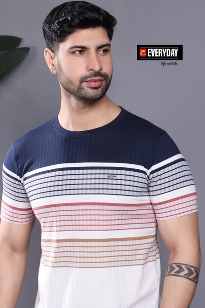 Vol 1252 Everyday Auto Stripes Mens Tshirts Wholesaler