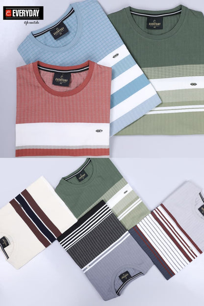 Vol 1252 Everyday Auto Stripes Mens Tshirts Wholesaler
