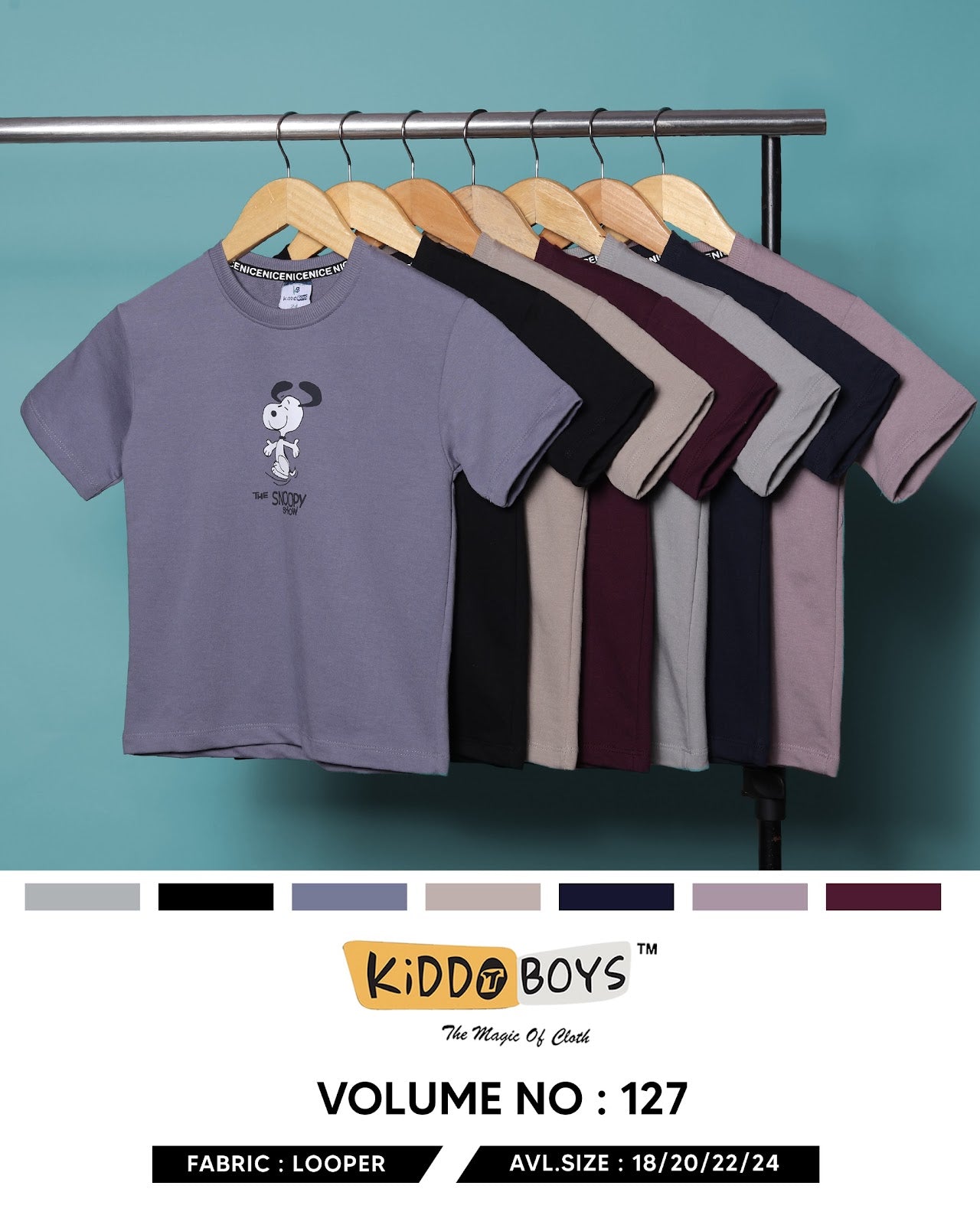 Vol 127 Kiddo Cotton Looper Boys Tshirt Manufacturer Ahmedabad