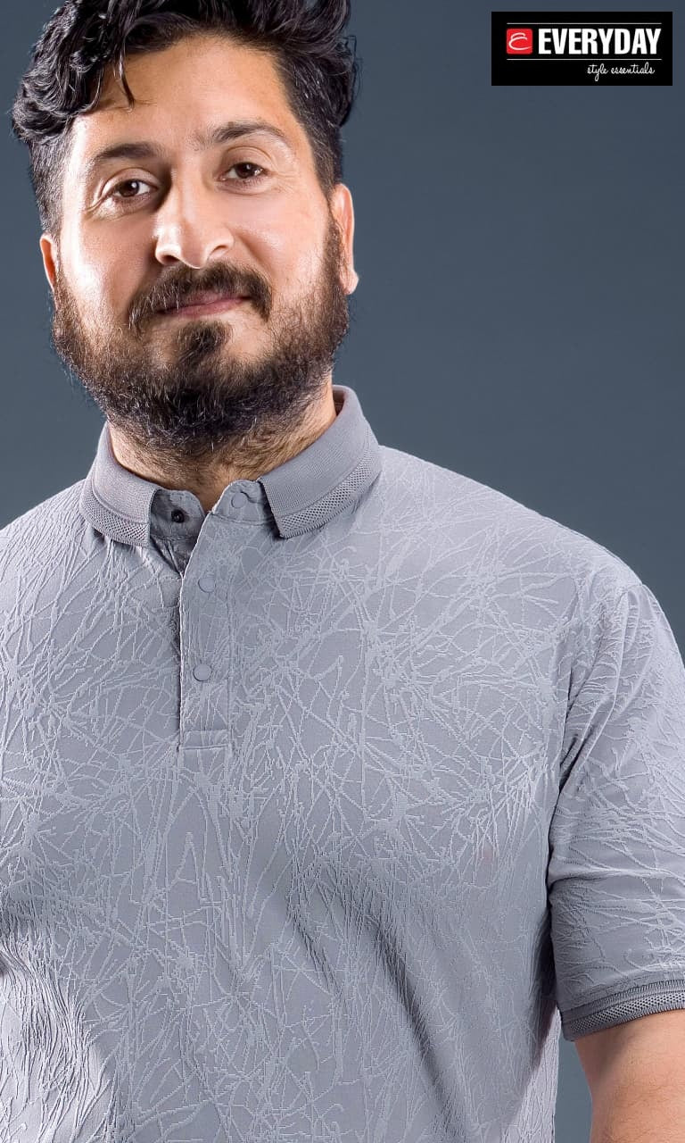 Vol 1288 Everyday Jacquard Knit Mens Tshirts Wholesale Rate