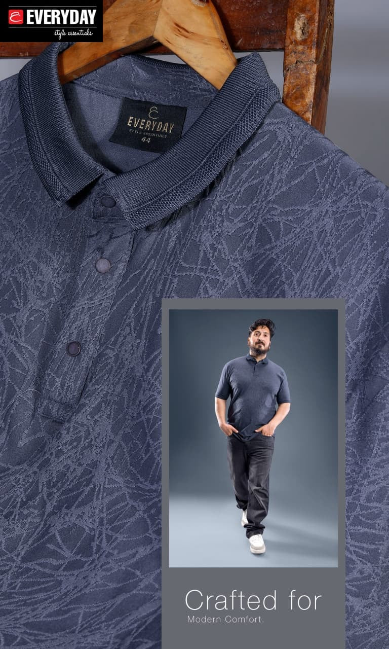 Vol 1288 Everyday Jacquard Knit Mens Tshirts Wholesale Rate