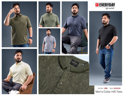 Vol 1288 Everyday Jacquard Knit Mens Tshirts Wholesale Rate