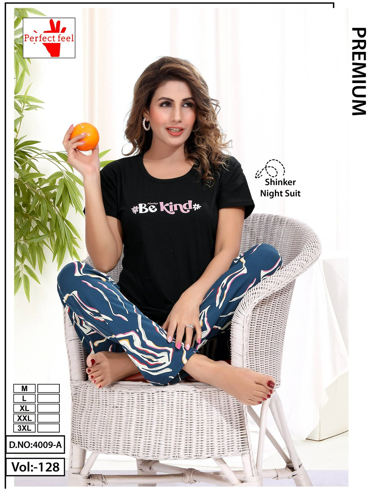 Vol 128 Perfect Feel Sinker Pyjama Night Suits Wholesaler Ahmedabad