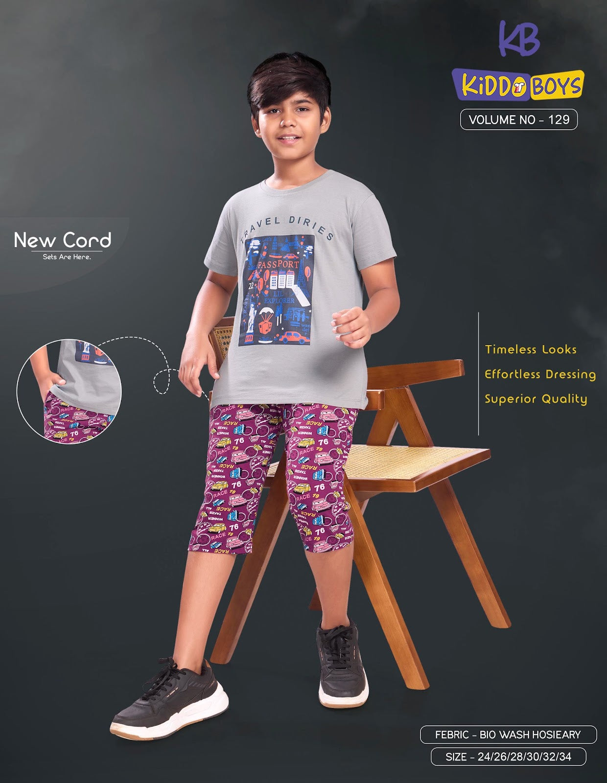Vol 129 Kiddo Hosiery Boys Capri Night Suit Manufacturer India