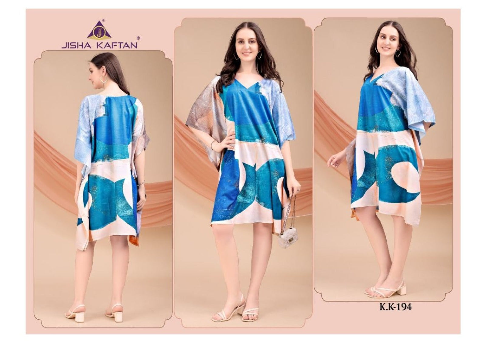 Vol 12 Jisha Jelite Crepe Kaftans Wholesaler Ahmedabad
