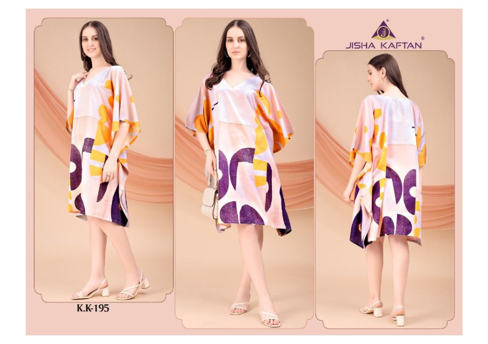 Vol 12 Jisha Jelite Crepe Kaftans Wholesaler Ahmedabad