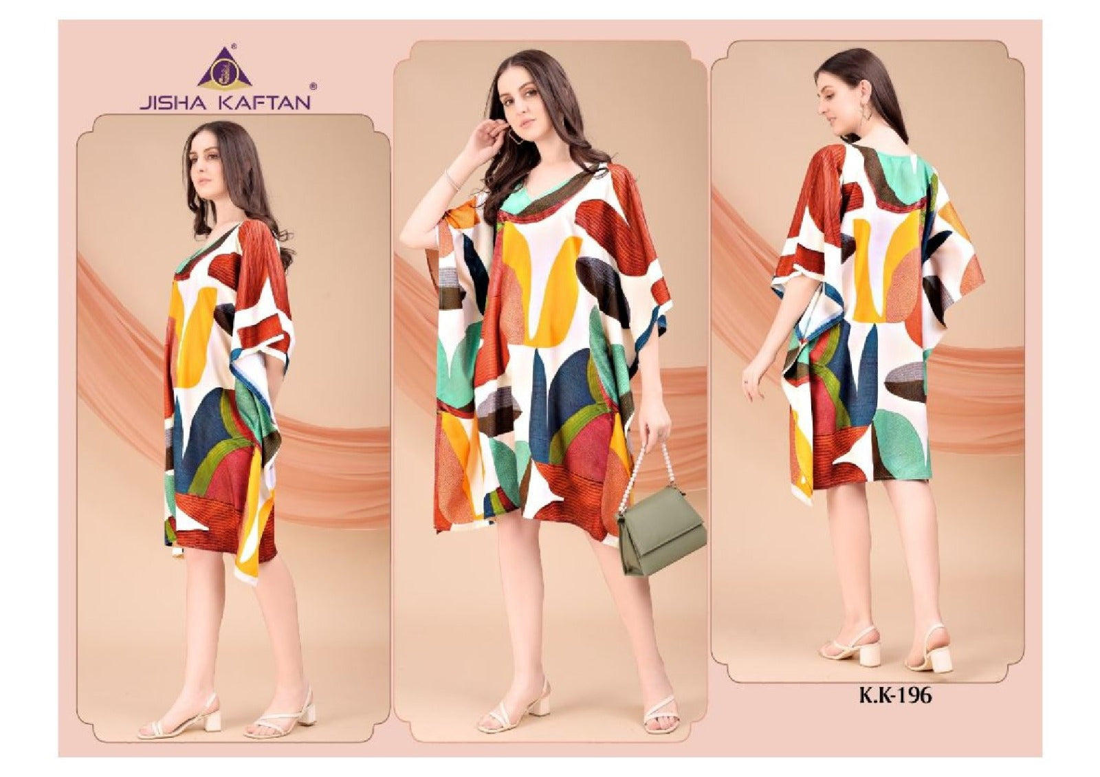 Vol 12 Jisha Jelite Crepe Kaftans Wholesaler Ahmedabad