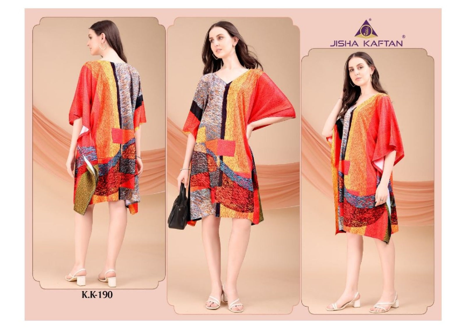 Vol 12 Jisha Jelite Crepe Kaftans Wholesaler Ahmedabad