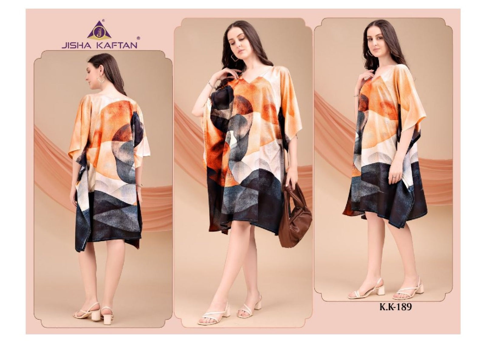 Vol 12 Jisha Jelite Crepe Kaftans Wholesaler Ahmedabad