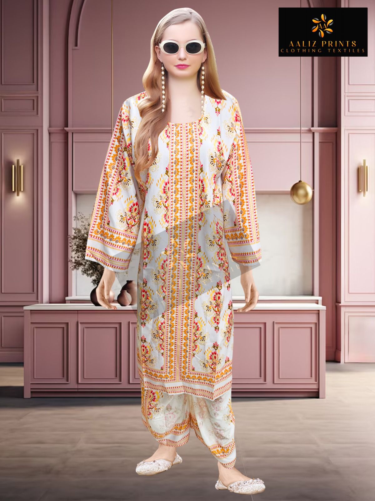 Vol 12 Karachi Aaliz Prints Lawn Co Ord Set Supplier Ahmedabad