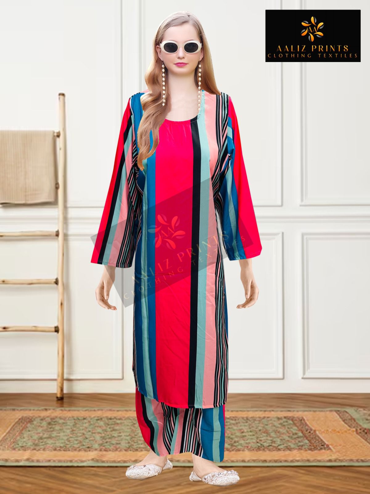 Vol 12 Karachi Aaliz Prints Lawn Co Ord Set Supplier Ahmedabad