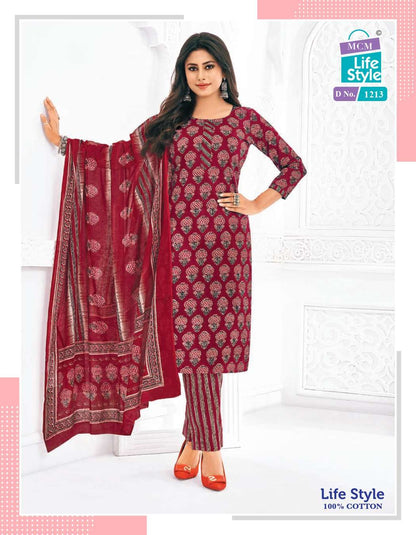 Vol 12 Mcm Lifestyle Readymade Cotton Pant Suits Wholesale