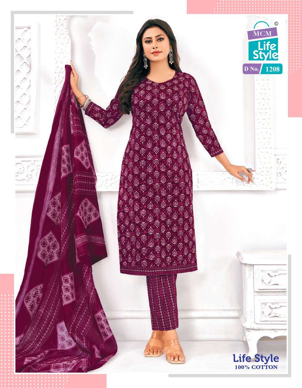 Vol 12 Mcm Lifestyle Readymade Cotton Pant Suits Wholesale