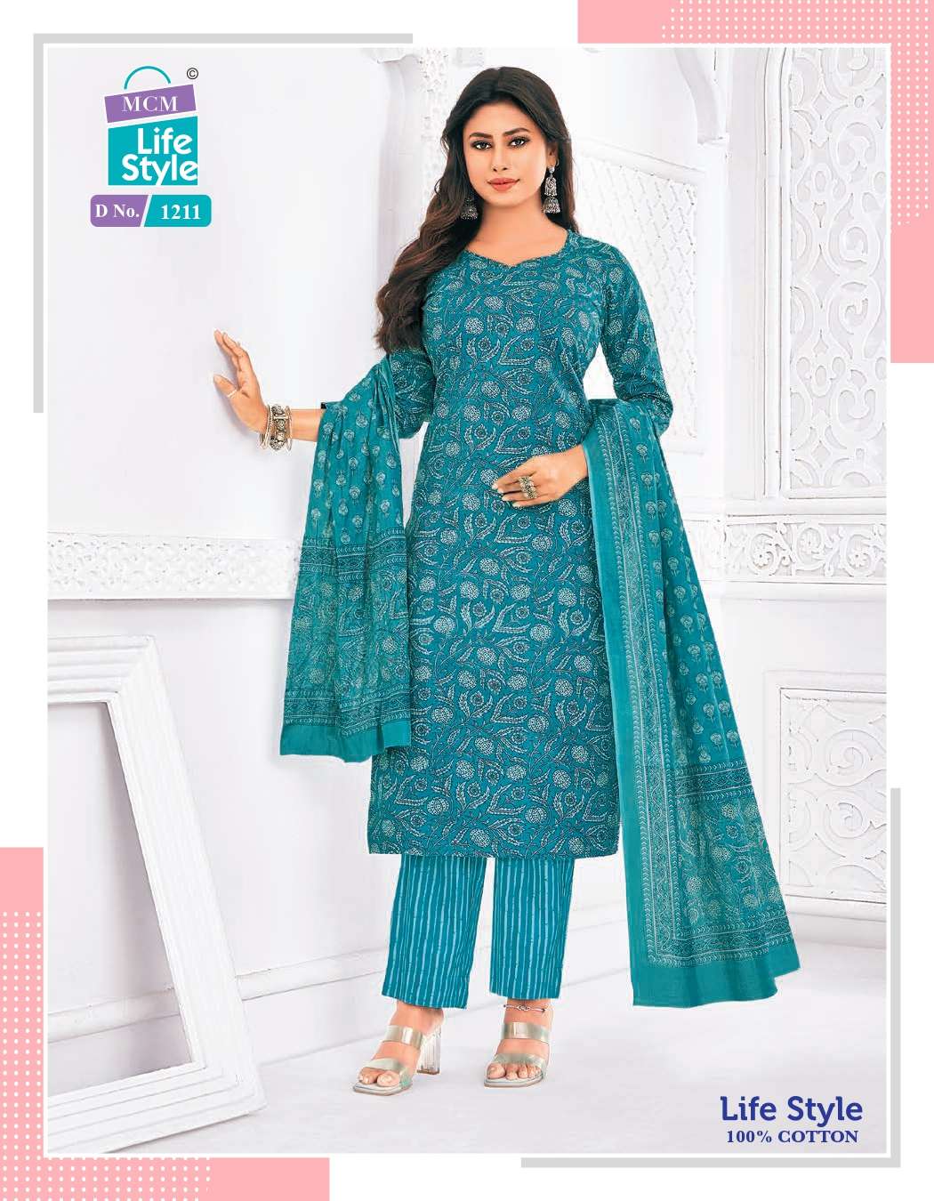 Vol 12 Mcm Lifestyle Readymade Cotton Pant Suits Wholesale