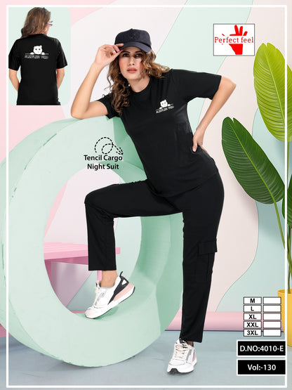Vol 130 Cargo Style Perfect Feel Tencil Pyjama Night Suits Manufacturer Ahmedabad