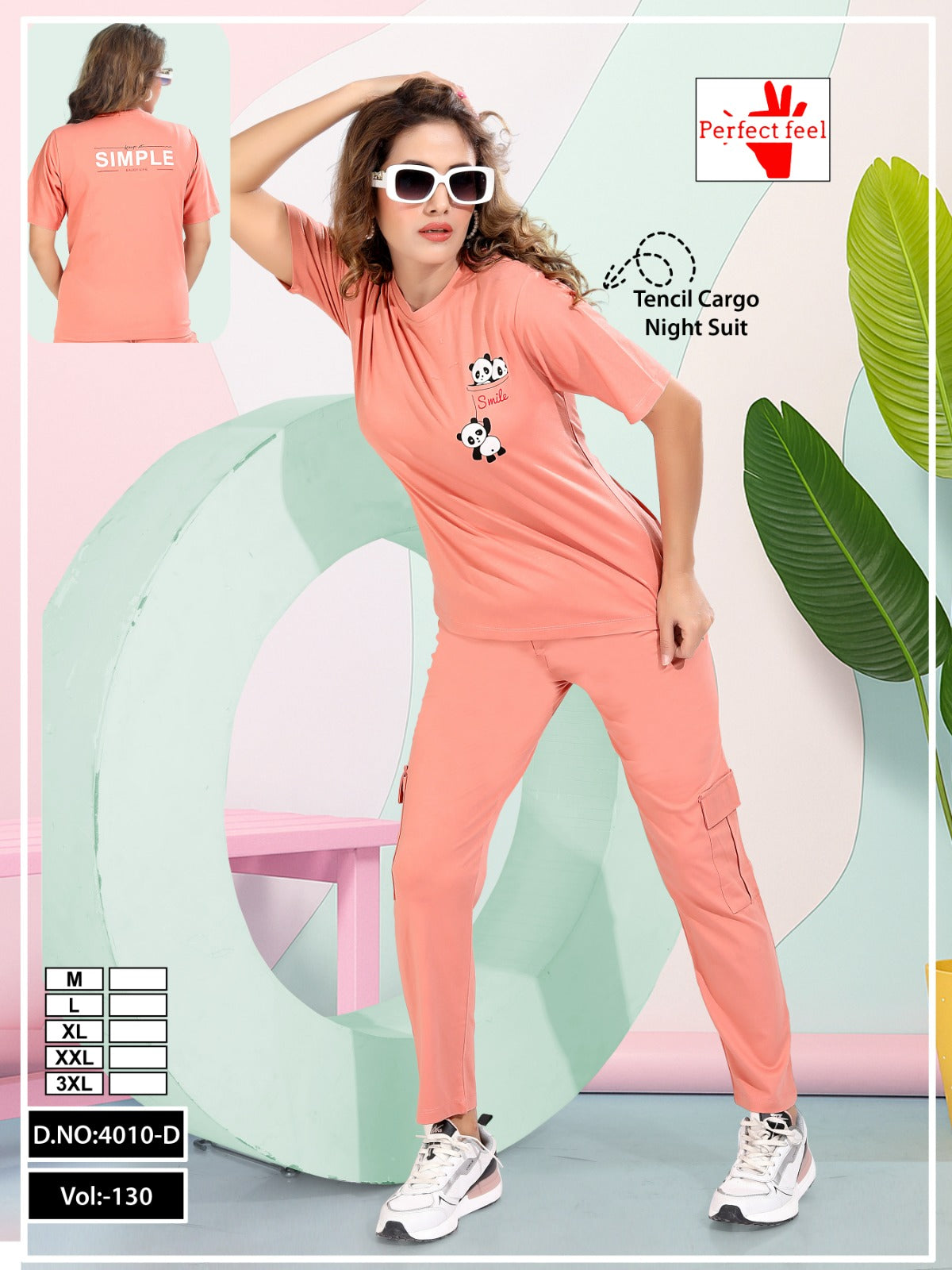 Vol 130 Cargo Style Perfect Feel Tencil Pyjama Night Suits Manufacturer Ahmedabad