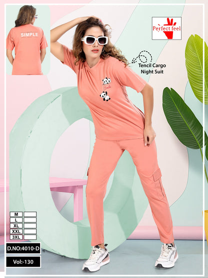 Vol 130 Cargo Style Perfect Feel Tencil Pyjama Night Suits Manufacturer Ahmedabad