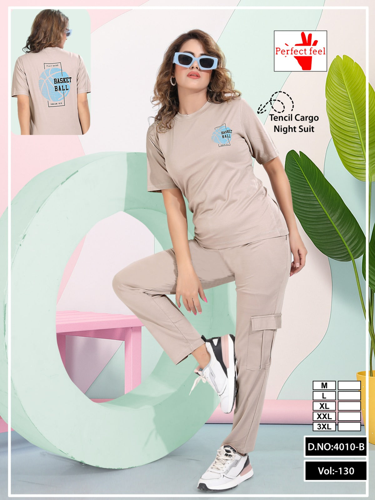Vol 130 Cargo Style Perfect Feel Tencil Pyjama Night Suits Manufacturer Ahmedabad