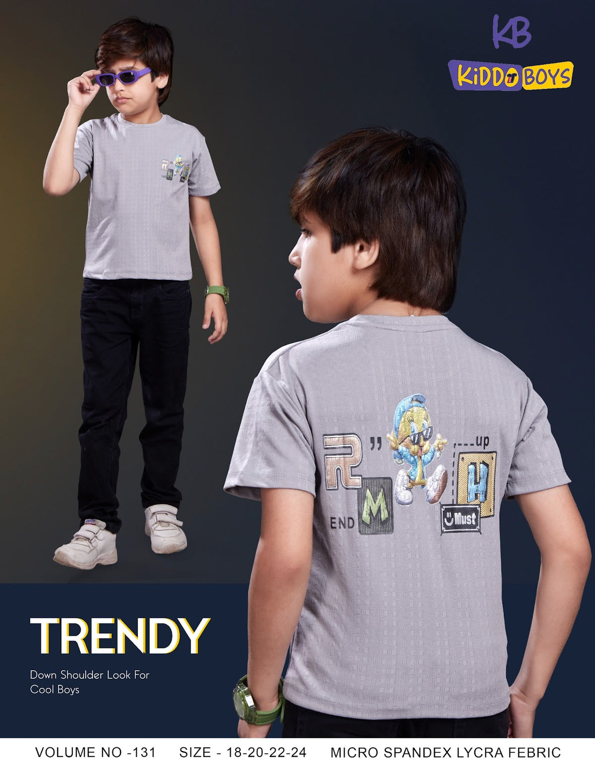 Kiddo Vol 131 Kiddo Lycra Boys Tshirt Manufacturer Ahmedabad – Kavya Style Plus
