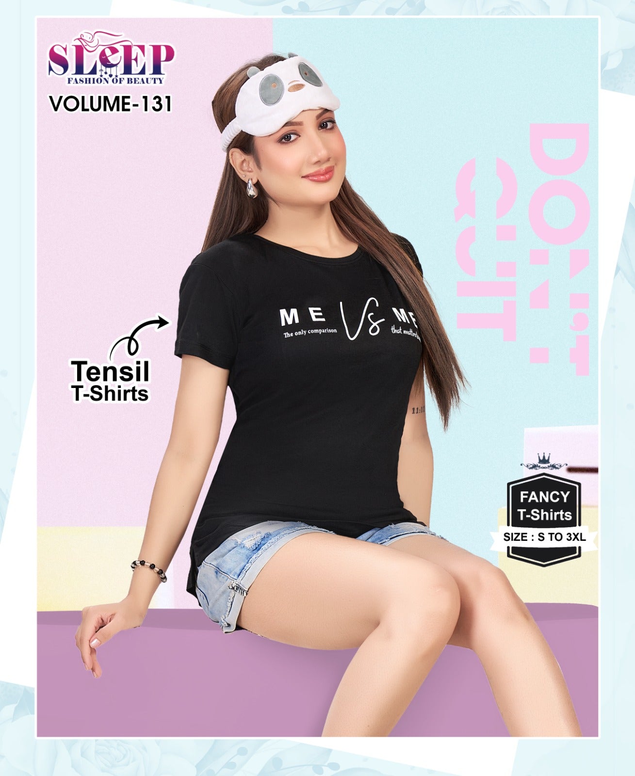 Vol 131 Sleep Faith Lady Tencil Women Tshirt Manufacturer India