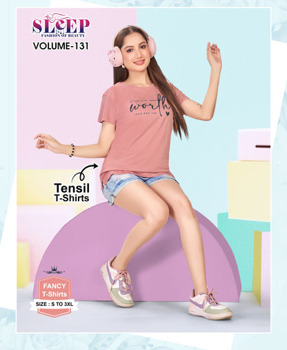 Vol 131 Sleep Faith Lady Tencil Women Tshirt Manufacturer India