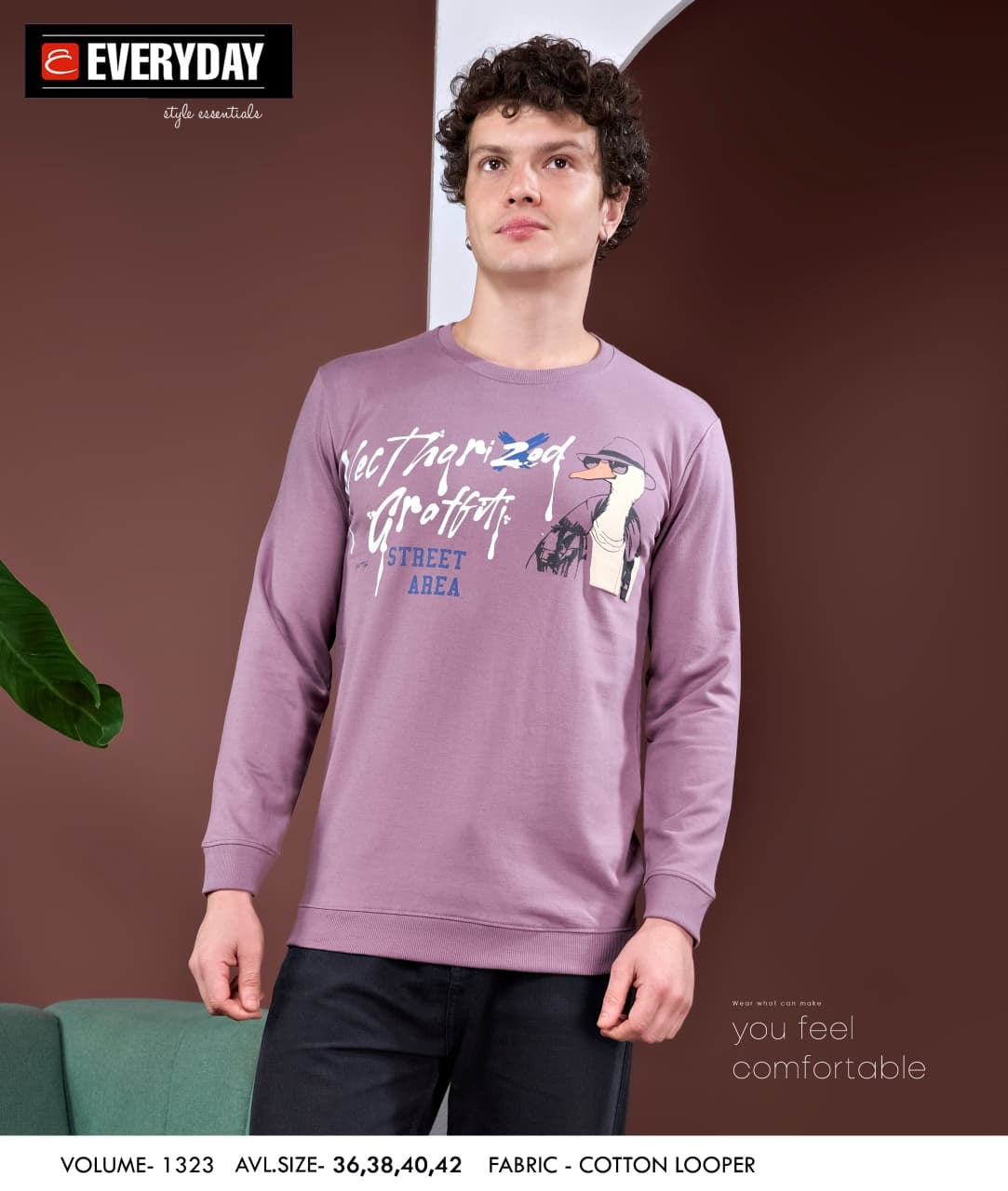 Vol 1323 Everyday Cotton Looper Mens Tshirts Manufacturer Ahmedabad